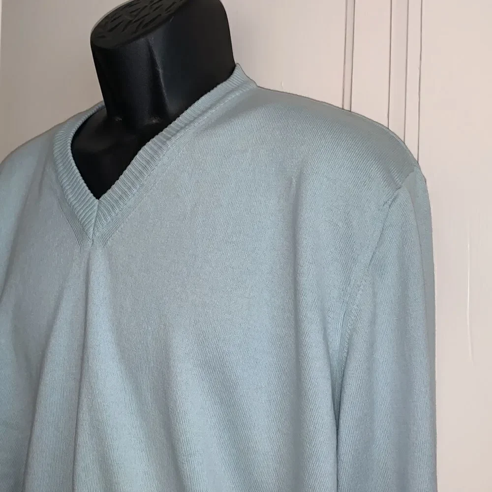 ‎T. Harris London mint green cotton sweater